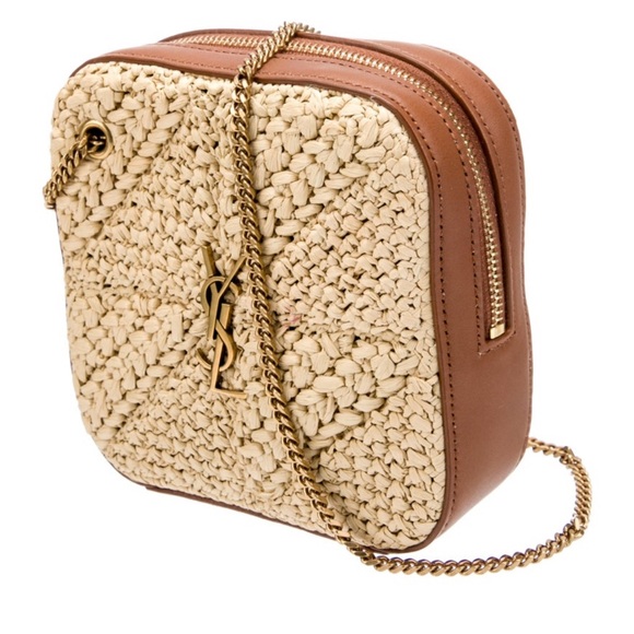 Yves Saint Laurent Handbags - Saint Laurent Mini Raffia Jamie Cube Bag